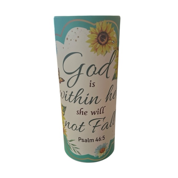Car Tissue Cylinder with Floral Inspirational Design has 50 3ply facial tissues - Picture 9 of 16